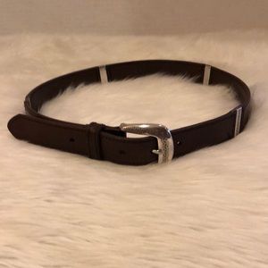 Relic Leather Belt with Silver Buckle